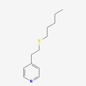 Pyridine, 4-(2-(pentylthio)ethyl)-