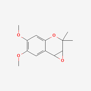 2H-Oxireno(c)(1)benzopyran, 1a,7b-dihydro-5,6-dimethoxy-2,2-dimethyl-