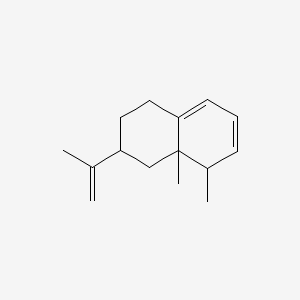 molecular formula C15H22 B12686660 1,5,6,7,8,8a-Hexahydro-1,8a-dimethyl-7-(1-methylvinyl)naphthalene CAS No. 93777-31-2