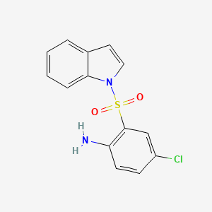 1H-Indole, 1-((2-amino-5-chlorophenyl)sulfonyl)-