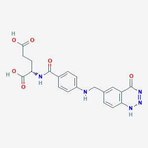 molecular formula C20H19N5O6 B126867 2-Aza-2-desamino-5,8-dideazafolic acid CAS No. 140410-01-1