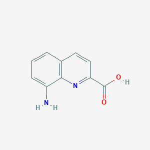 molecular formula C10H8N2O2 B1268671 8-氨基喹啉-2-羧酸 CAS No. 91289-36-0
