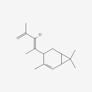 4-(1,3-Dimethyl-1,3-butadienyl)-3,7,7-trimethylbicyclo(4.1.0)hept-2-ene