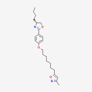 Isoxazole, 5-(7-(4-((4R)-4-butyl-4,5-dihydro-2-oxazolyl)phenoxy)heptyl)-3-methyl-