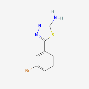 B1268678 5-(3-Bromophenyl)-1,3,4-thiadiazol-2-amine CAS No. 108656-65-1