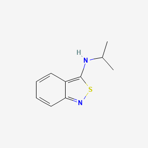 molecular formula C10H12N2S B12686803 3-(1-Methylethyl)amino-2,1-benzisothiazole CAS No. 774-15-2