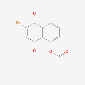 B1268682 1,4-Naphthalenedione, 5-(acetyloxy)-2-bromo- CAS No. 77189-69-6