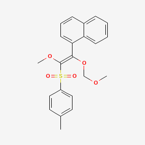 molecular formula C22H22O5S B12686893 Naphthalene, 1-(2-methoxy-1-(methoxymethoxy)-2-((4-methylphenyl)sulfonyl)ethenyl)-, (Z)- CAS No. 41998-08-7