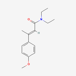 N,N-Diethyl-3-(4-methoxyphenyl)-2-butenamide