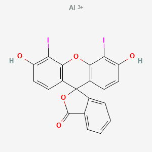 2-(3,6-Dihydroxy-4,5-diiodoxanthen-9-yl)benzoic acid, aluminium salt