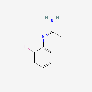 Ethanimidamide, N-(2-fluorophenyl)-