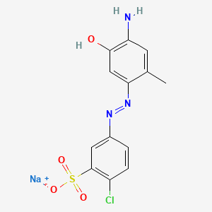 Sodium 5-((4-amino-5-hydroxy-o-tolyl)azo)-2-chlorobenzenesulphonate