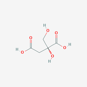 molecular formula C5H8O6 B12687017 Butanedioic acid, 2-hydroxy-2-(hydroxymethyl)- CAS No. 2957-09-7