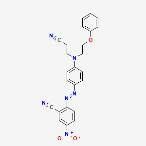 2-((4-((2-Cyanoethyl)(2-phenoxyethyl)amino)phenyl)azo)-5-nitrobenzonitrile