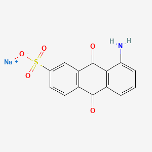 molecular formula C14H8NNaO5S B12687051 Sodium 8-amino-9,10-dihydro-9,10-dioxoanthracene-2-sulphonate CAS No. 85153-24-8