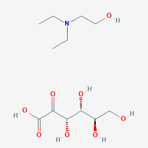 molecular formula C12H25NO8 B12687054 2-(diethylamino)ethanol;(3S,4R,5R)-3,4,5,6-tetrahydroxy-2-oxohexanoic acid CAS No. 150632-02-3