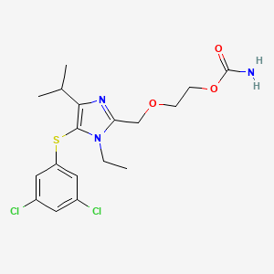 2-(2-Carbamoyloxyethoxy)methyl-5-(3,5-dichlorophenylthio)-4-isopropyl-1H-imidazole