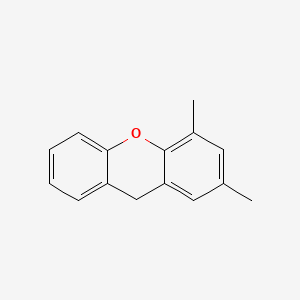 molecular formula C15H14O B12687070 2,4-Dimethyl-9H-xanthene CAS No. 38731-84-9