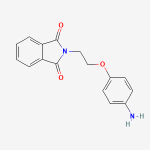 molecular formula C16H14N2O3 B1268708 1H-Isoindole-1,3(2H)-dione, 2-[2-(4-aminophenoxy)ethyl]- CAS No. 101351-09-1