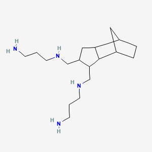 molecular formula C18H36N4 B12687085 N,N'-Bis(3-aminopropyl)octahydro-4,7-methano-1H-indenedimethylamine CAS No. 76364-73-3