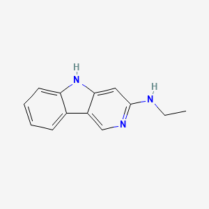 5H-Pyrido(4,3-b)indole, 3-ethylamino-