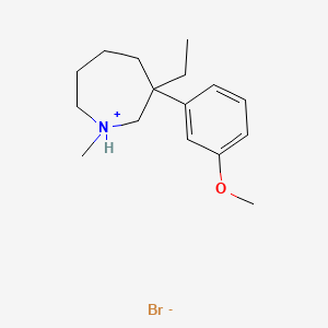 3-Ethylhexahydro-3-(3-methoxyphenyl)-1-methyl-1H-azepinium bromide