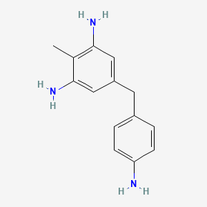 5-[(4-Aminophenyl)methyl]-2-methylbenzene-1,3-diamine