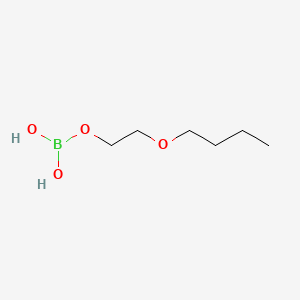 molecular formula C6H15BO4 B12687162 Ethanol, 2-butoxy-, ester with boric acid (H3BO3) CAS No. 93165-87-8