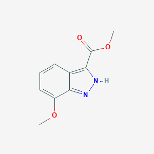 molecular formula C10H10N2O3 B126872 7-甲氧基-1H-吲唑-3-羧酸甲酯 CAS No. 885278-95-5