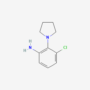 molecular formula C10H13ClN2 B1268726 3-氯-2-吡咯烷-1-基苯胺 CAS No. 58785-05-0