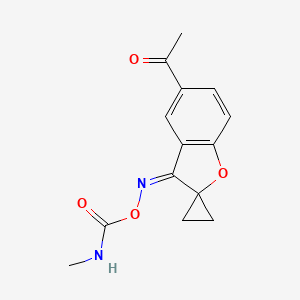 Spiro(benzofuran-2(3H),1'-cyclopropan)-3-one, 3-(O-((methylamino)carbonyl)oxime), (Z)-