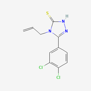 molecular formula C11H9Cl2N3S B1268733 4-烯丙基-5-(3,4-二氯苯基)-4H-1,2,4-三唑-3-硫醇 CAS No. 725217-55-0