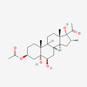 3beta,5alpha,6beta,17-Tetrahydroxy-16alpha-methylpregnan-20-one 3-acetate