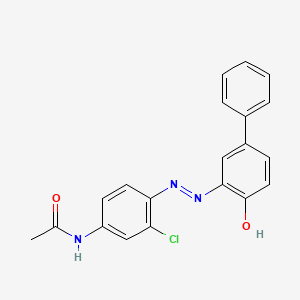 N-[3-Chloro-4-[(4-hydroxy[1,1'-biphenyl]-3-YL)azo]phenyl]acetamide