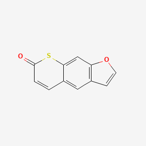 7H-Thiopyrano(3,2-f)benzofuran-7-one