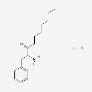 (+-)-2-Amino-1-phenyl-3-decanone hydrochloride