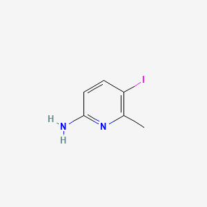 molecular formula C6H7IN2 B1268742 5-碘-6-甲基吡啶-2-胺 CAS No. 75073-11-9