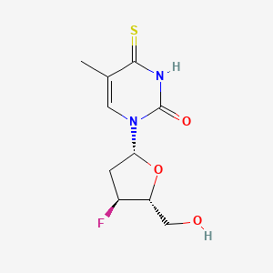 Thymidine, 3'-deoxy-3'-fluoro-4-thio-