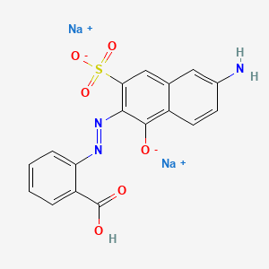 2-((6-Amino-1-hydroxy-3-sulpho-2-naphthyl)azo)benzoic acid, sodiumsalt