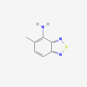 molecular formula C7H7N3S B1268745 5-Methyl-2,1,3-benzothiadiazol-4-amine CAS No. 53552-19-5