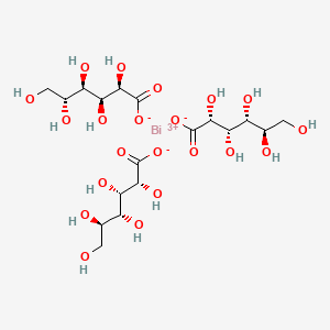 molecular formula C18H33BiO21 B12687452 bismuth;(2R,3S,4R,5R)-2,3,4,5,6-pentahydroxyhexanoate CAS No. 94232-39-0