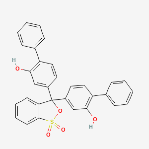 4,4''-(3H-2,1-Benzoxathiol-3-ylidene)bis((1,1'-biphenyl)-2-ol) S,S-dioxide