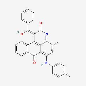 1-benzoyl-4-methyl-6-[(4-methylphenyl)amino]-3H-dibenz[f,ij]isoquinoline-2,7-dione