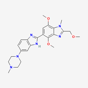 4',7'-Dimethoxy-2'-(methoxymethyl)-1'-methyl-5-(4-methyl-1-piperazinyl)-2,5'-bi-1H-benzimidazole