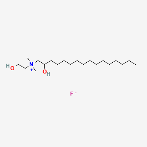 (2-Hydroxyethyl)(2-hydroxyhexadecyl)dimethylammonium fluoride