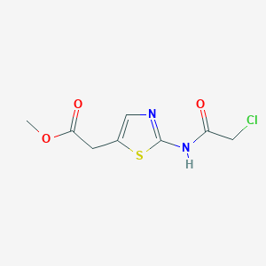 molecular formula C8H9ClN2O3S B1268755 [2-(2-氯乙酰氨基)-噻唑-5-基]-乙酸甲酯 CAS No. 869951-10-0