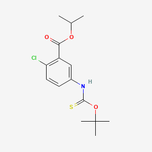 Benzoic acid, 2-chloro-5-(((1,1-dimethylethoxy)thioxomethyl)amino)-, 1-methylethyl ester