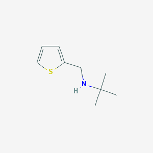 molecular formula C9H15NS B1268759 2-methyl-N-(thiophen-2-ylmethyl)propan-2-amine CAS No. 344257-87-0