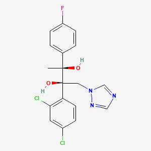 2,3-Butanediol, 2-(2,4-dichlorophenyl)-3-(4-fluorophenyl)-1-(1H-1,2,4-triazol-1-yl)-, (2R,3S)-