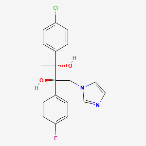 2,3-Butanediol, 3-(4-chlorophenyl)-2-(4-fluorophenyl)-1-(1H-imidazol-1-yl)-, (2R,3R)-